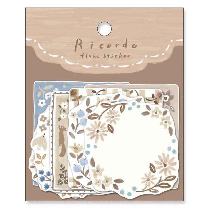 Mind Wave Flake Stickers - Ricordo Flake Brown Sticker