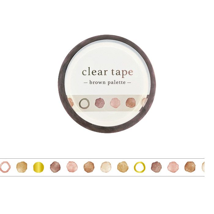 Mind Wave - Clear Tape- 7mm - Brown Palette