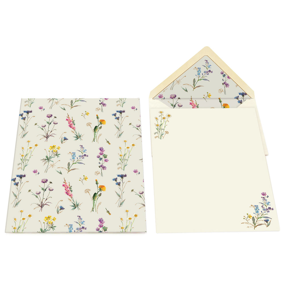 San Lorenzo Writing Sheet Portfolio - Wild Flowers
