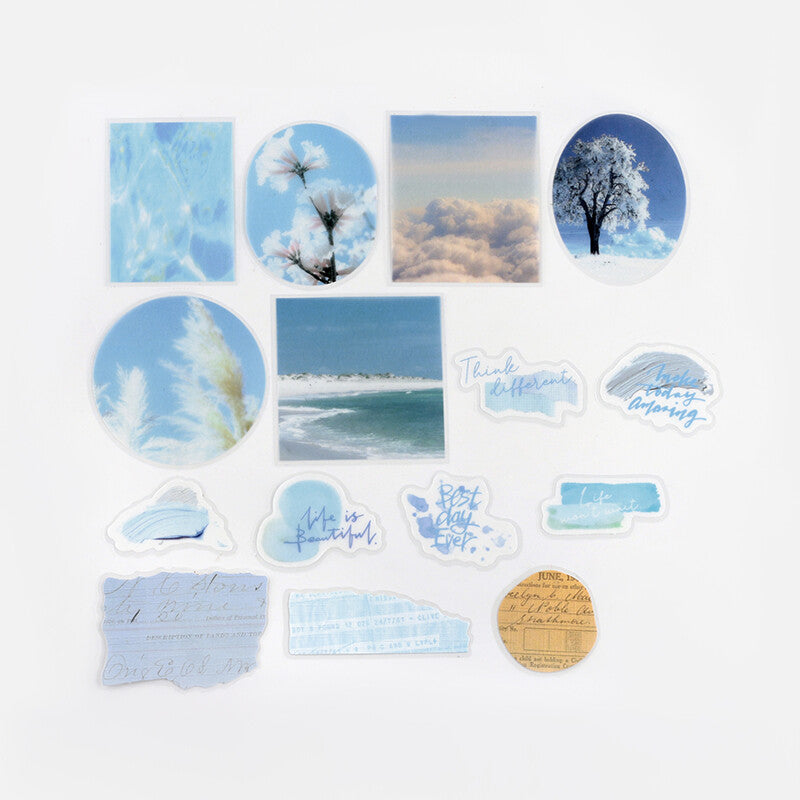 BGM - Color Poems Deco Sticker - Blue