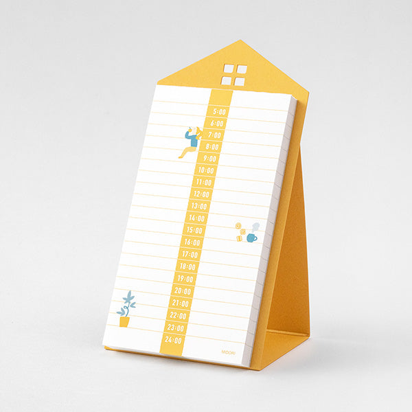 Midori Stand Memo Pad- Vertical Pattern - Schedule