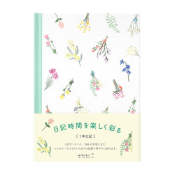 Midori Diary - Dried Flower Pattern