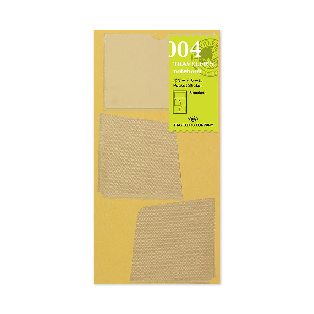 Traveler's Company 004 Regular Sized Refill - Pocket Stickers (3 pockets)
