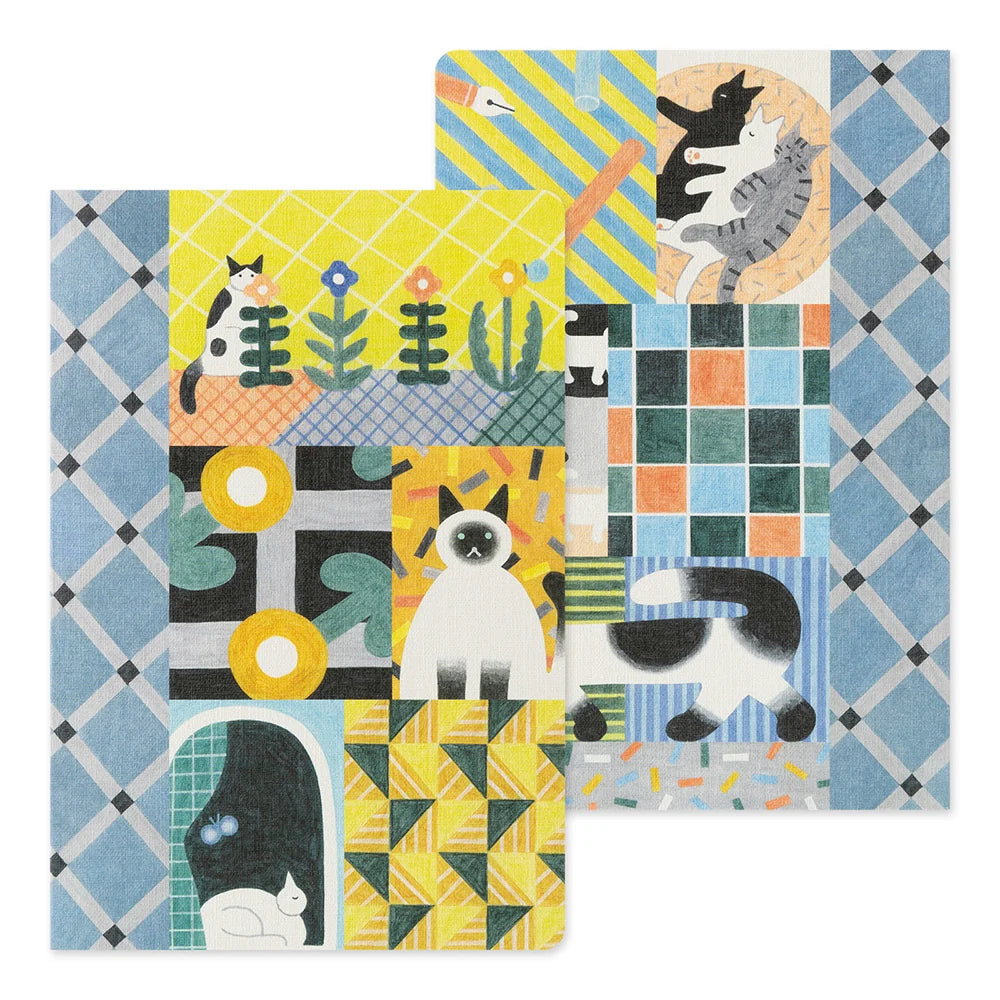 Midori Yuru Log Notebook B6 - Cat V2