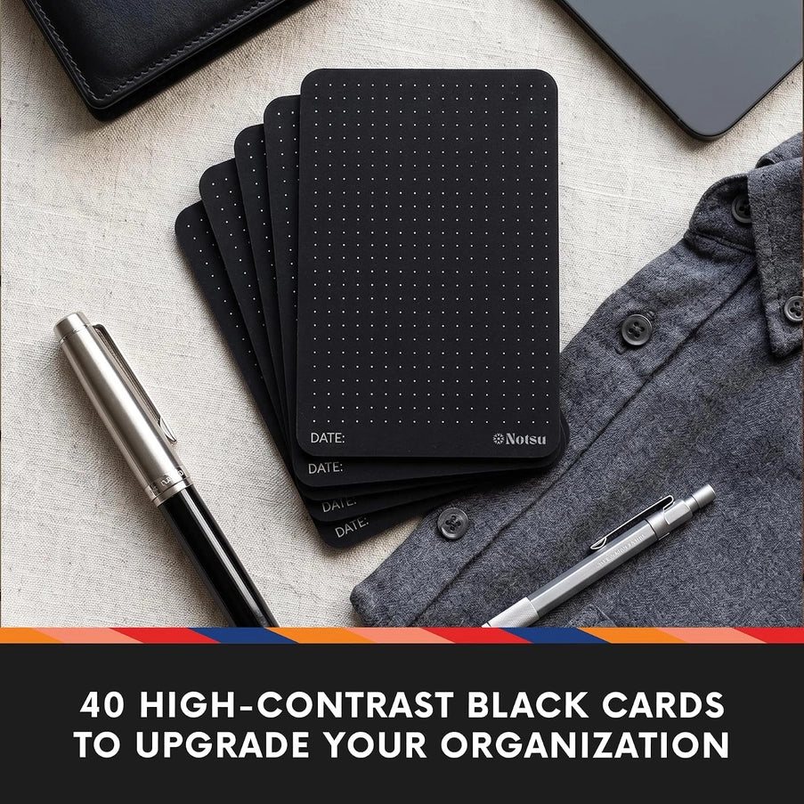 Notsu - Black Index Cards 3x5 - Dot