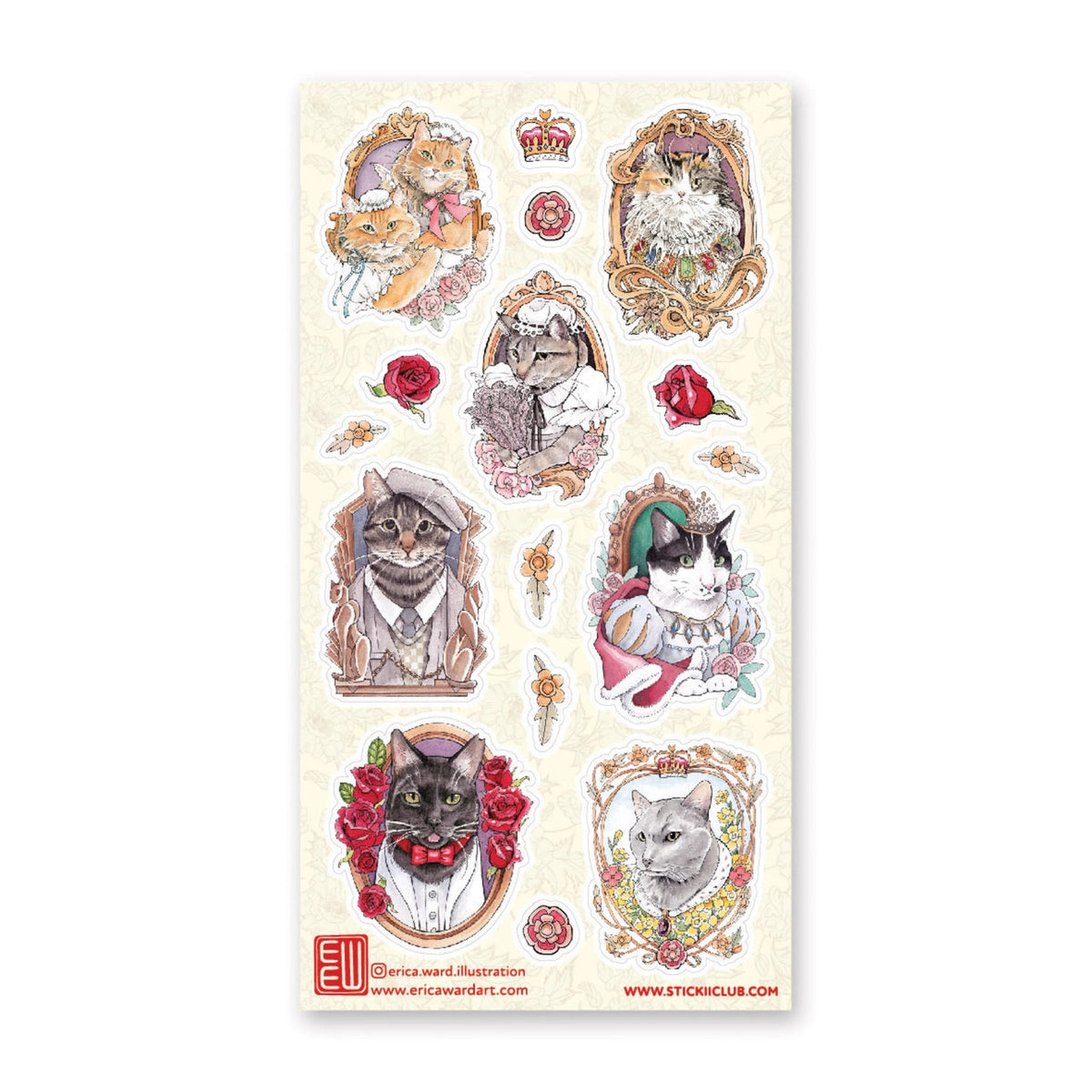 STICKII Sticker Sheet - Fancy Felines