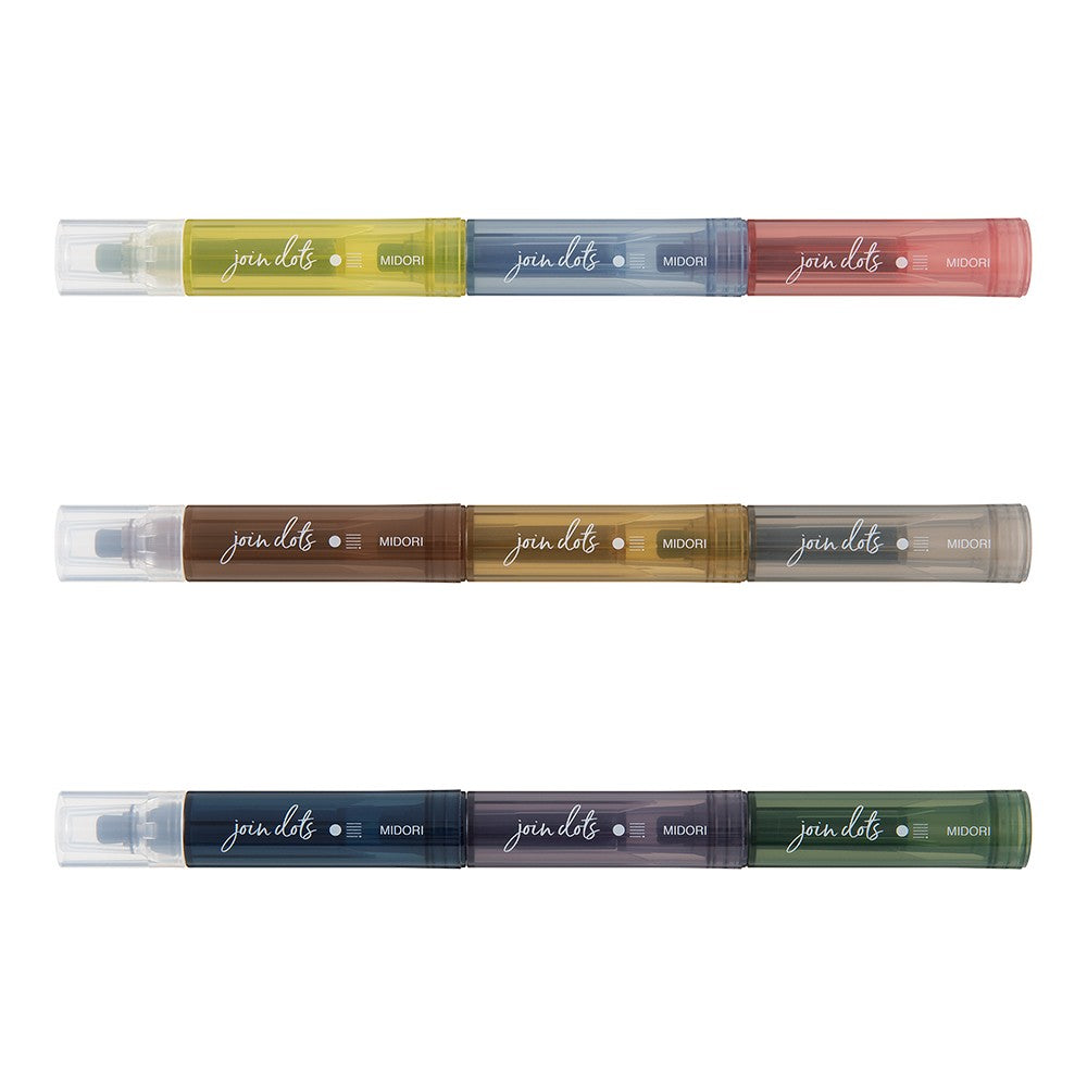 Midori Joined Dots Pen - Grayish Tone