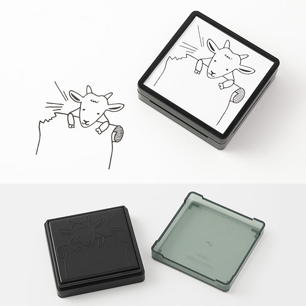 Midori Paintable Stamp - Goat