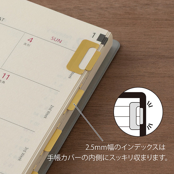 Chiratto Index Page Clip - Brass Medium