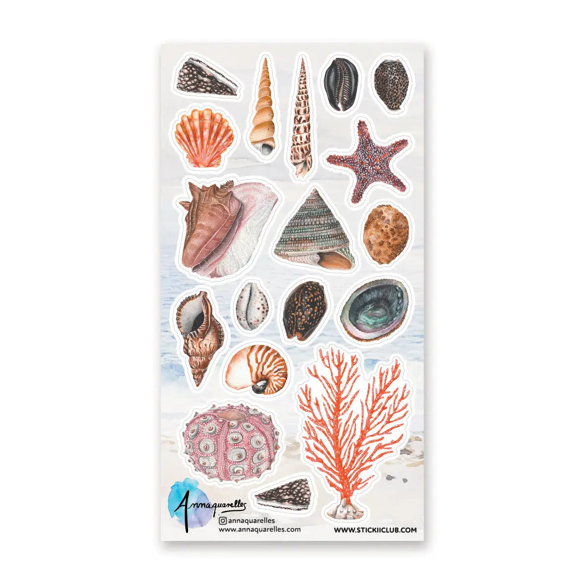 STICKII Sticker Sheet - Treasures of the Tide