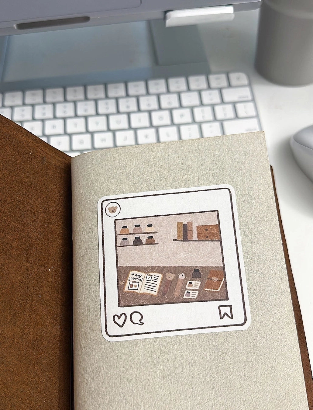 Bloom Paper Studio Sticker - Like Bear's Post