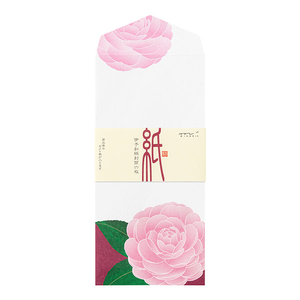Midori Envelopes 003 Foil Stamping Otome Camellia