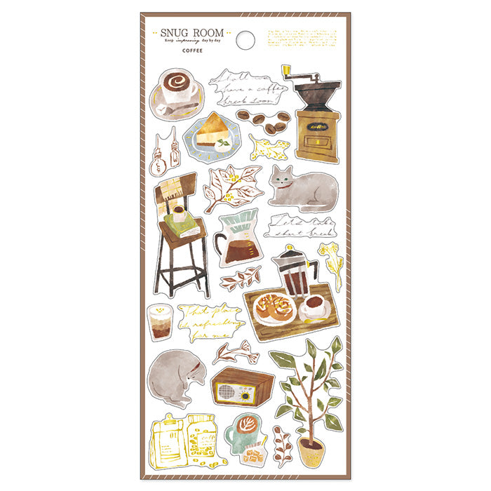 Mind Wave Stickers- Coffee