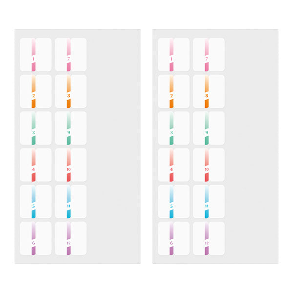 Midori Index Label- Chiratto Number