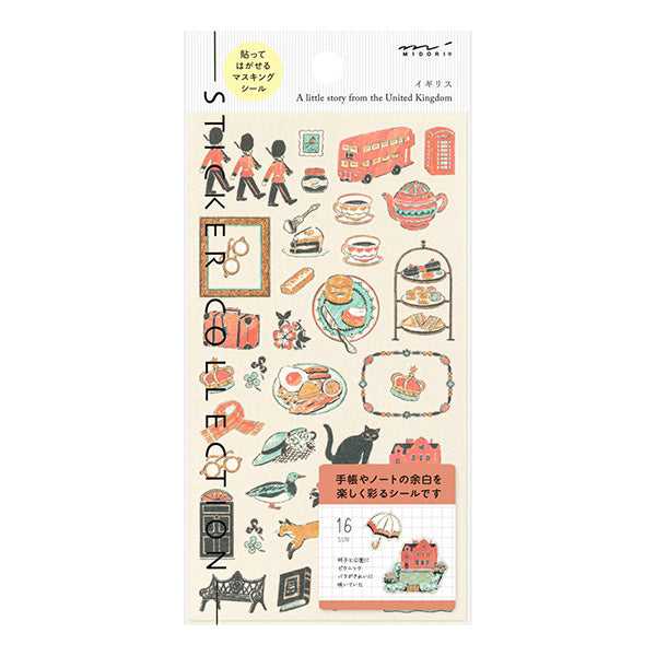 Midori Stickers - United Kingdom Design