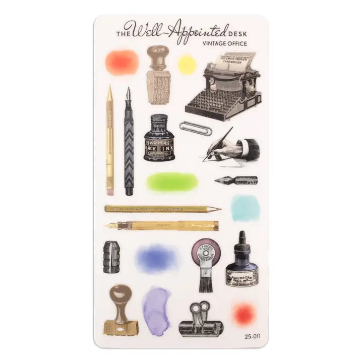 The Well Appointed Desk - Vintage Office Sticker Sheet