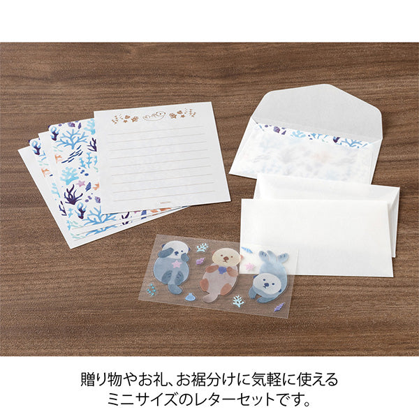 Midori Mini Letter Set - For You Sea Otter