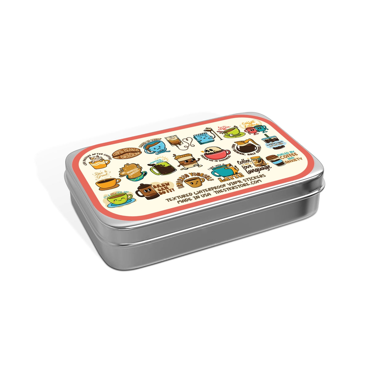 Girls Printing House - Tin Can - Coffee Stickers