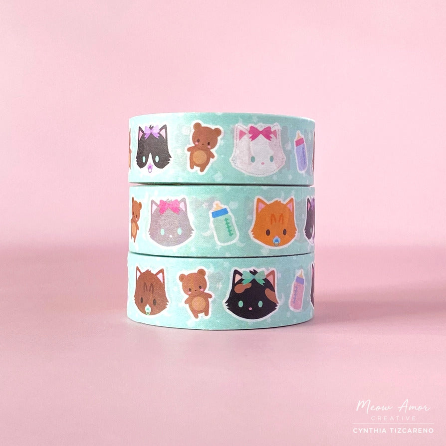 Meow Amor Creative Washi Tape - Baby Cats