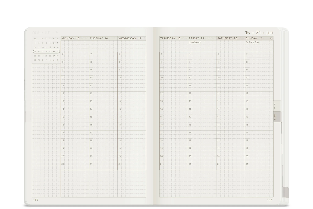 Wonderland222 2026 B6 Weekly Planner - All-in-One - Unstacked Weekends