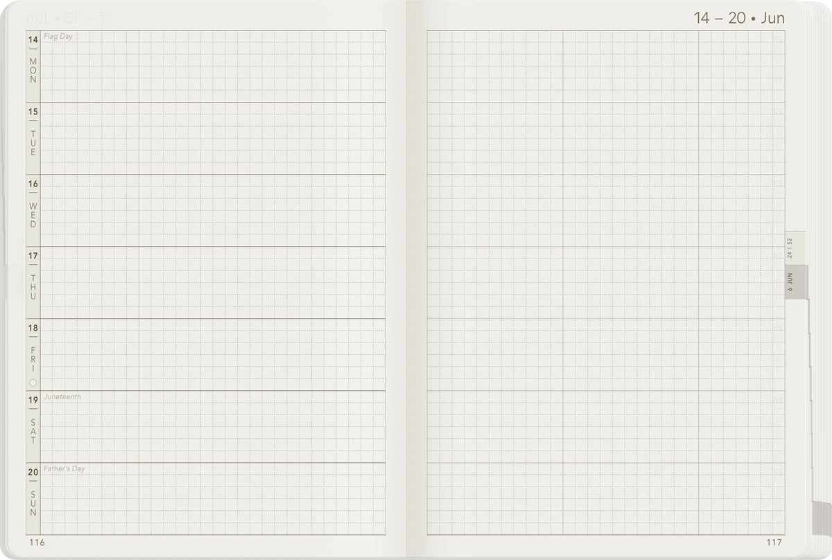 Wonderland222 2027 B6 Weekly Planner - Core - Horizontal