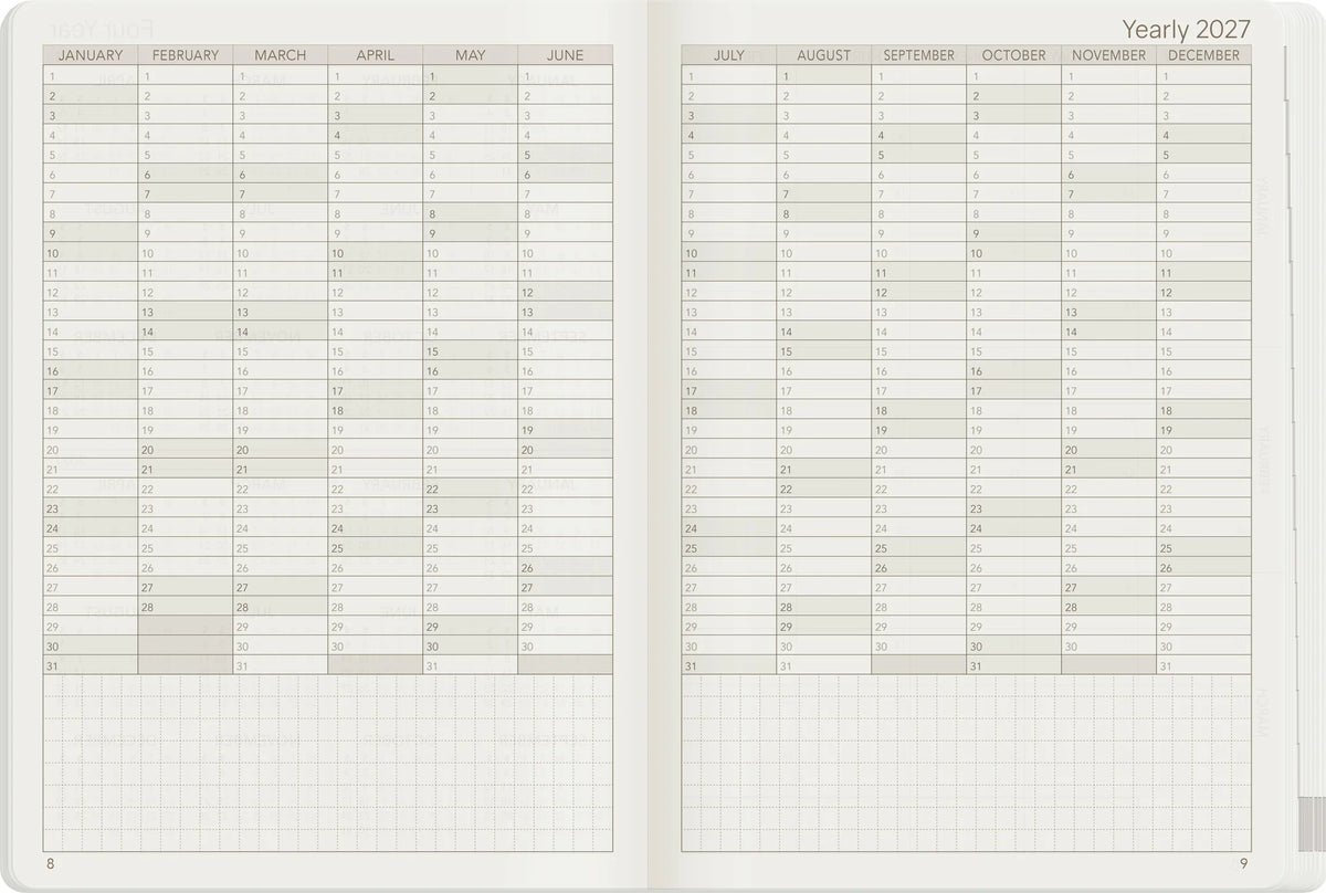 Wonderland222 2027 B6 Weekly Planner - Core - Horizontal