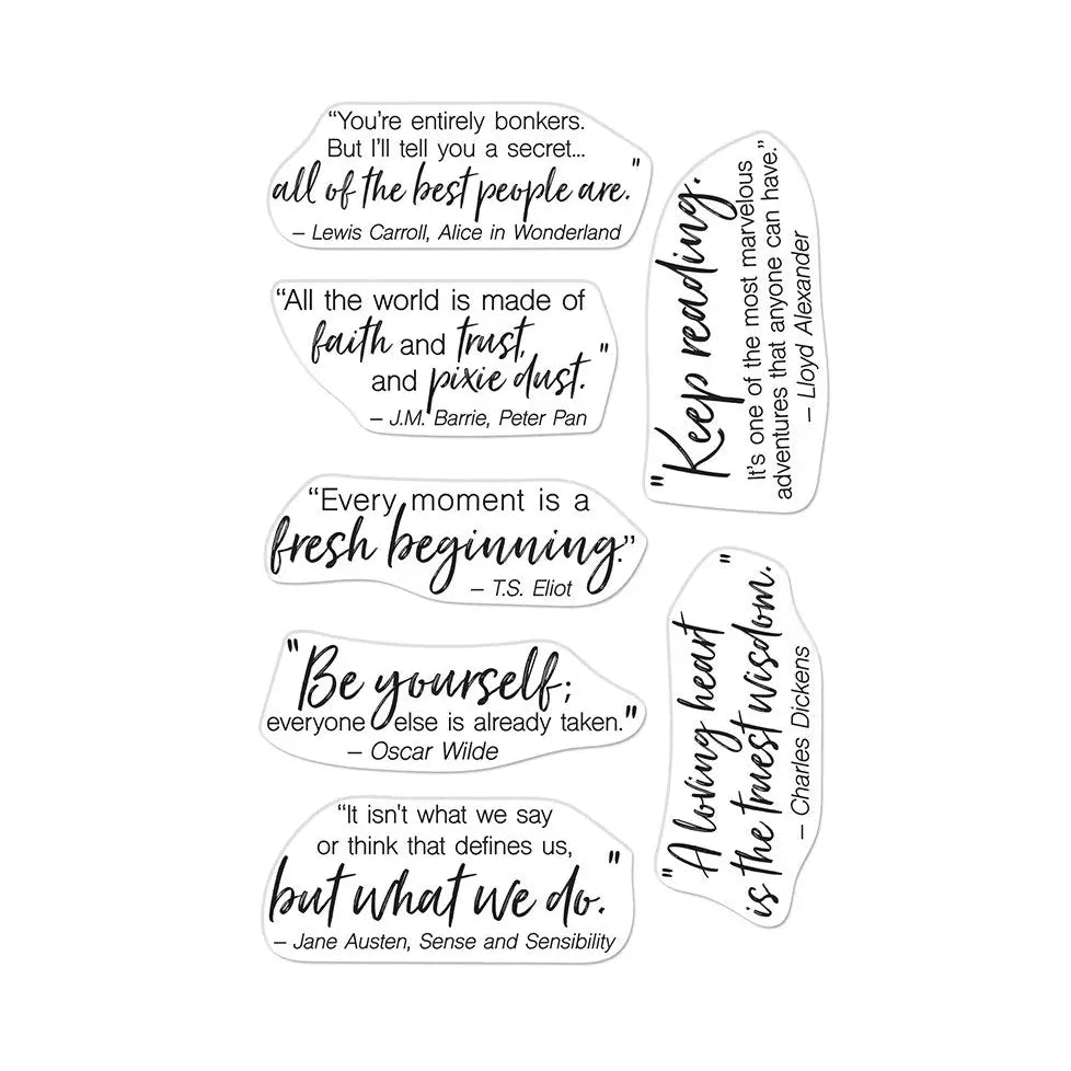 Hero Arts Clear Stamps - Literary Quotes