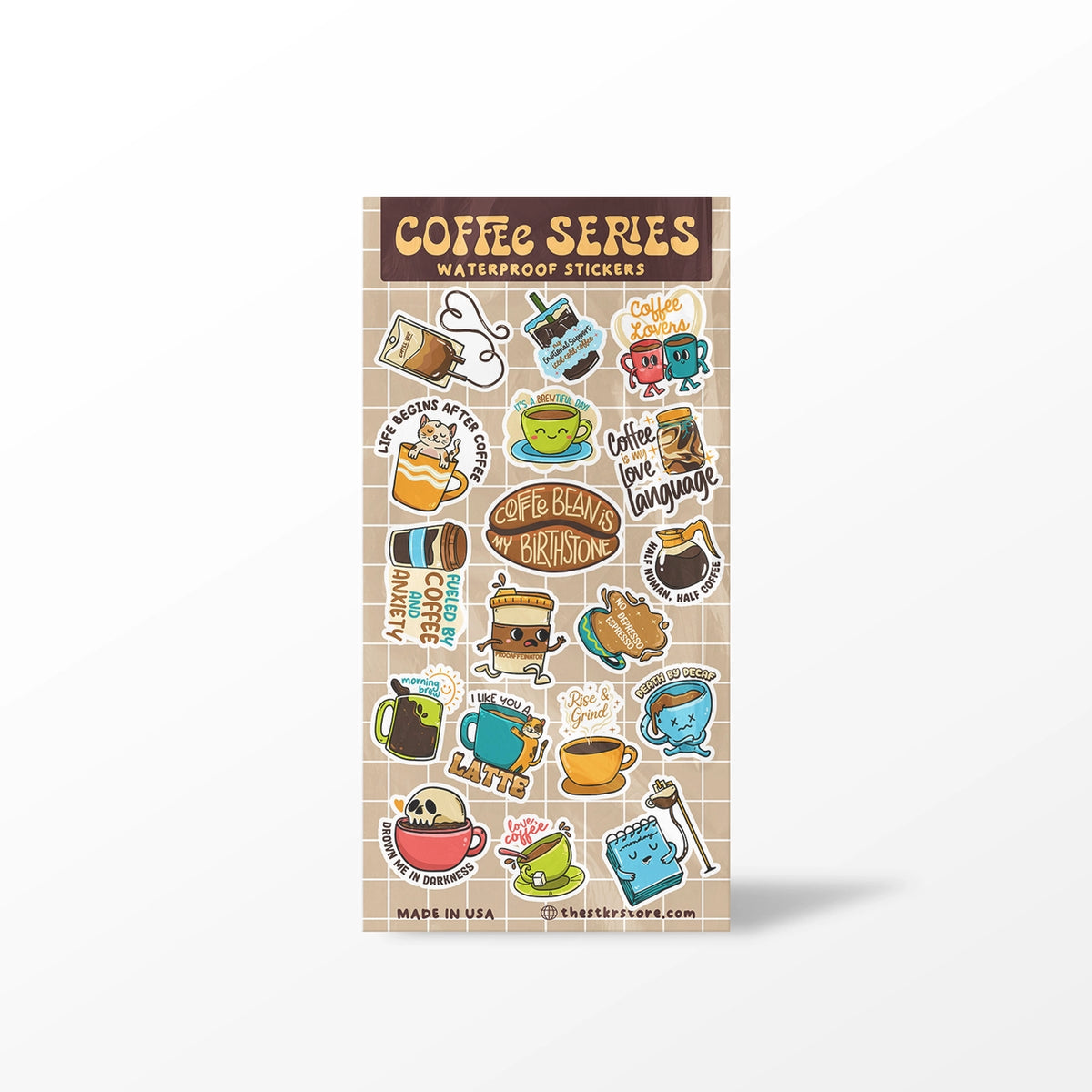 Girls Printing House - Sticker Sheet - Coffee Series