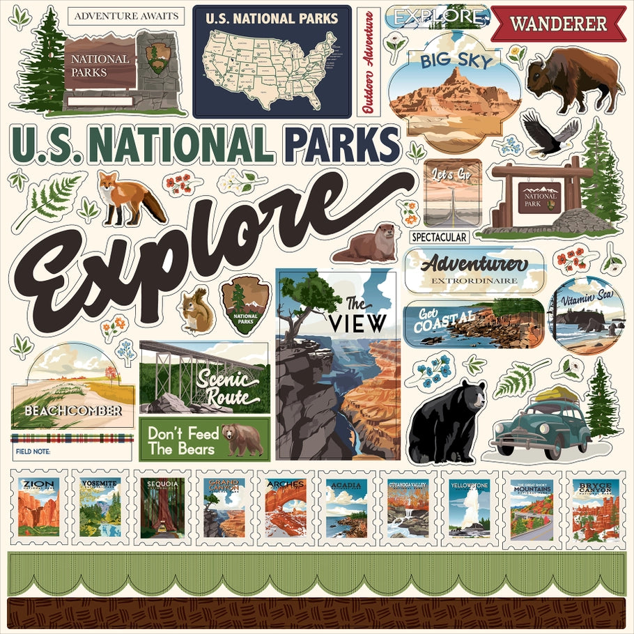 Echo Park Paper Co. - National Parks Element Sticker