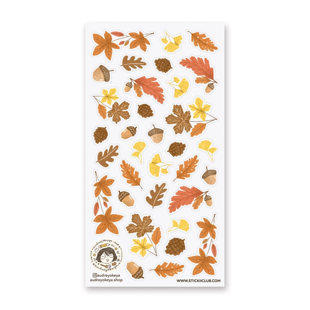 STICKII Sticker Sheet - Fall Flora