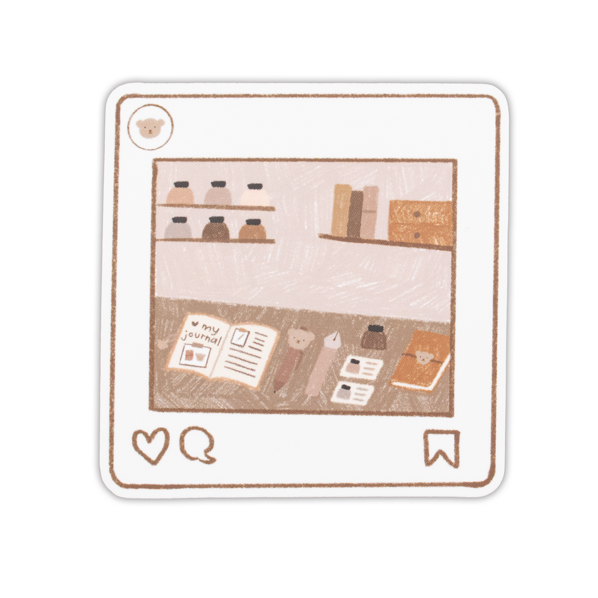 Bloom Paper Studio Sticker - Like Bear's Post