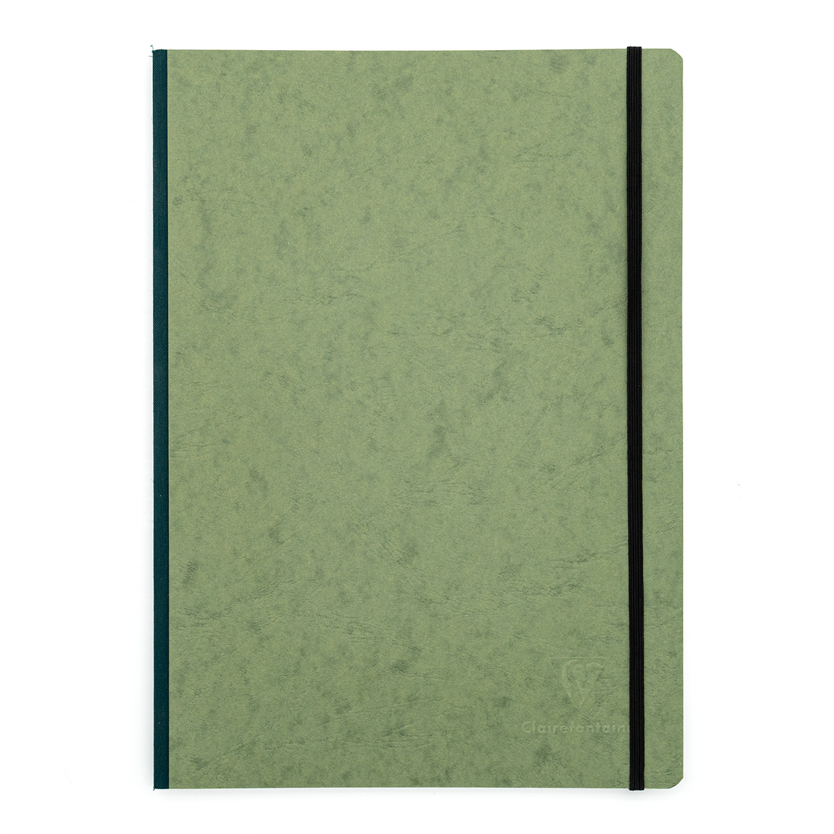Clairefontaine Basics - A4 Side Clothbound Notebook- Green, Lined