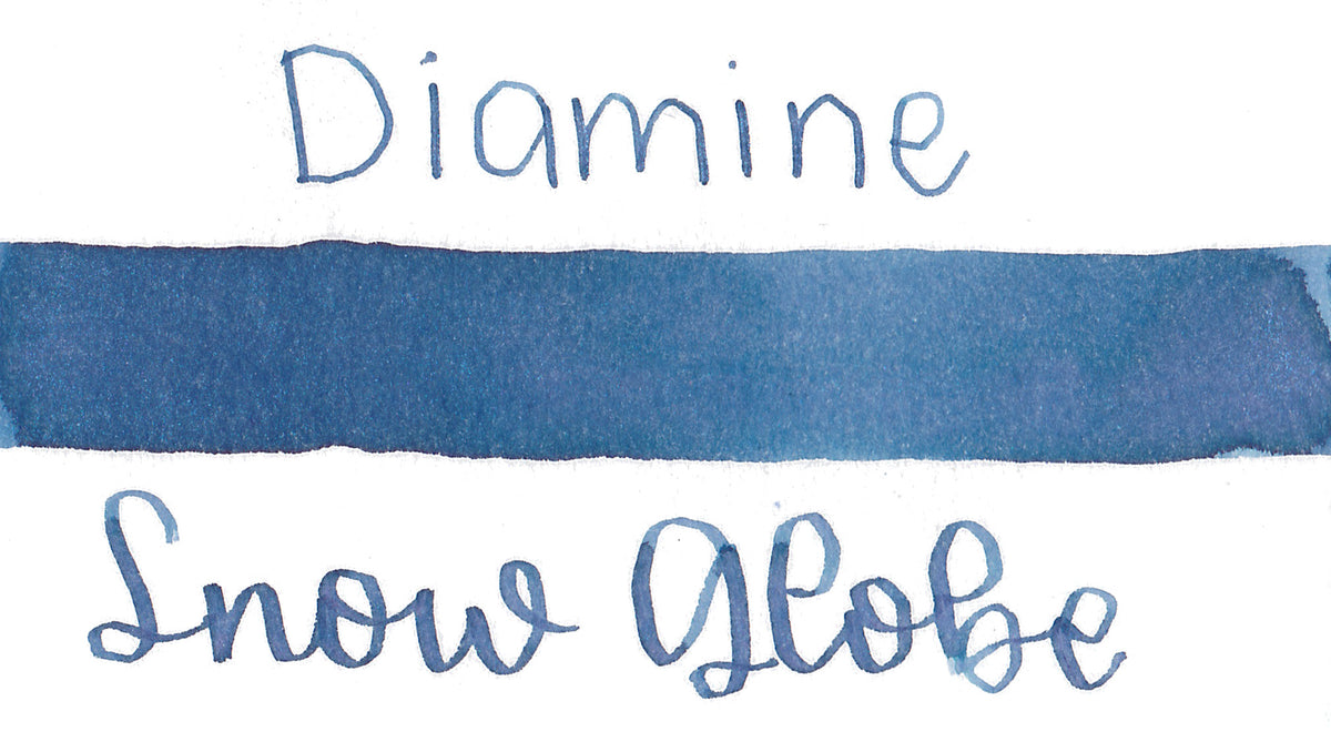 Diamine Black Edition - Snow Globe Shimmer Ink