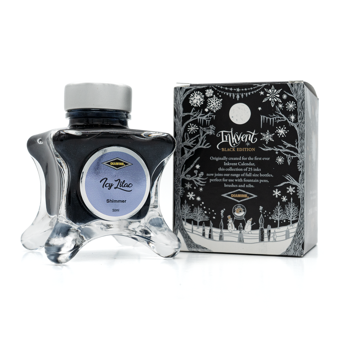 Diamine Black Edition - Icy Lilac Shimmer Ink