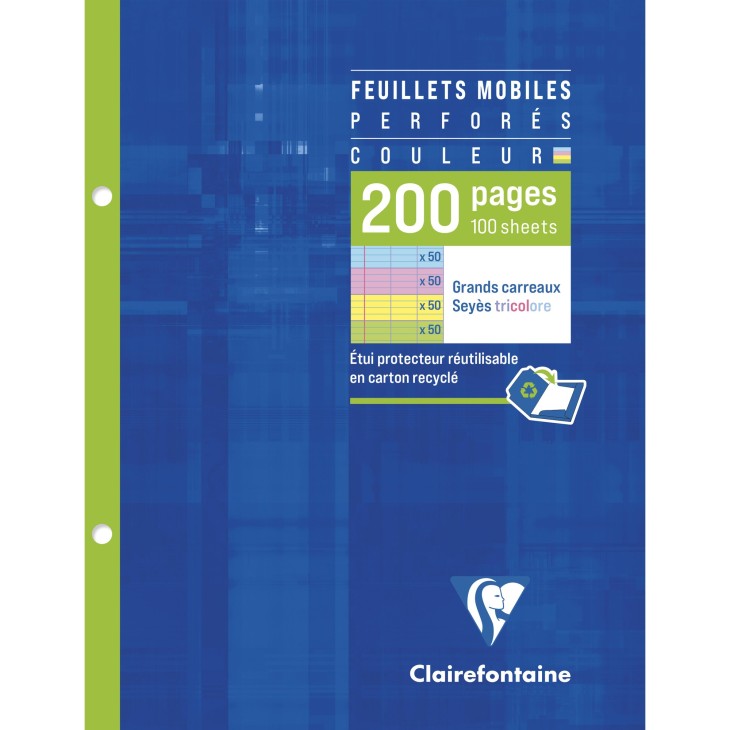 Clairefontaine Loose Leaf - A5 French Ruled Pastel Colors