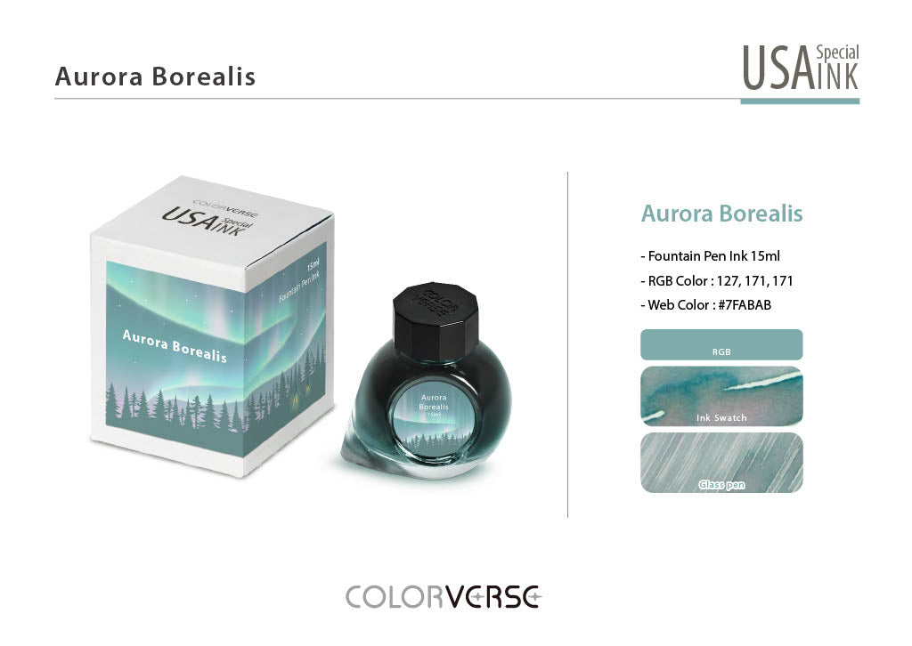 Colorverse USA Special Series Ink - Alaska-Aurora Borealis