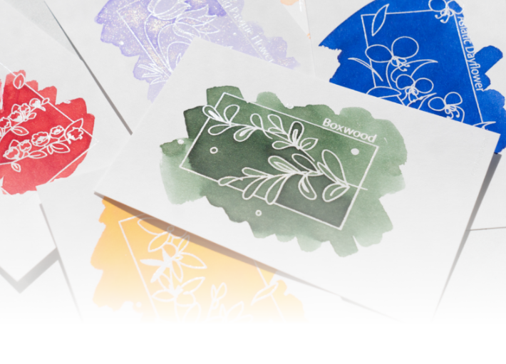 Colorverse Colorspace Ink Art Card - Wildflower Size B