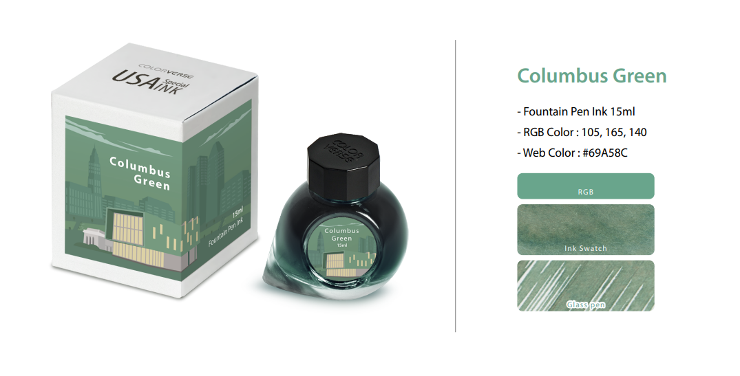 Colorverse USA Special Series Ink - Ohio-Columbus Green
