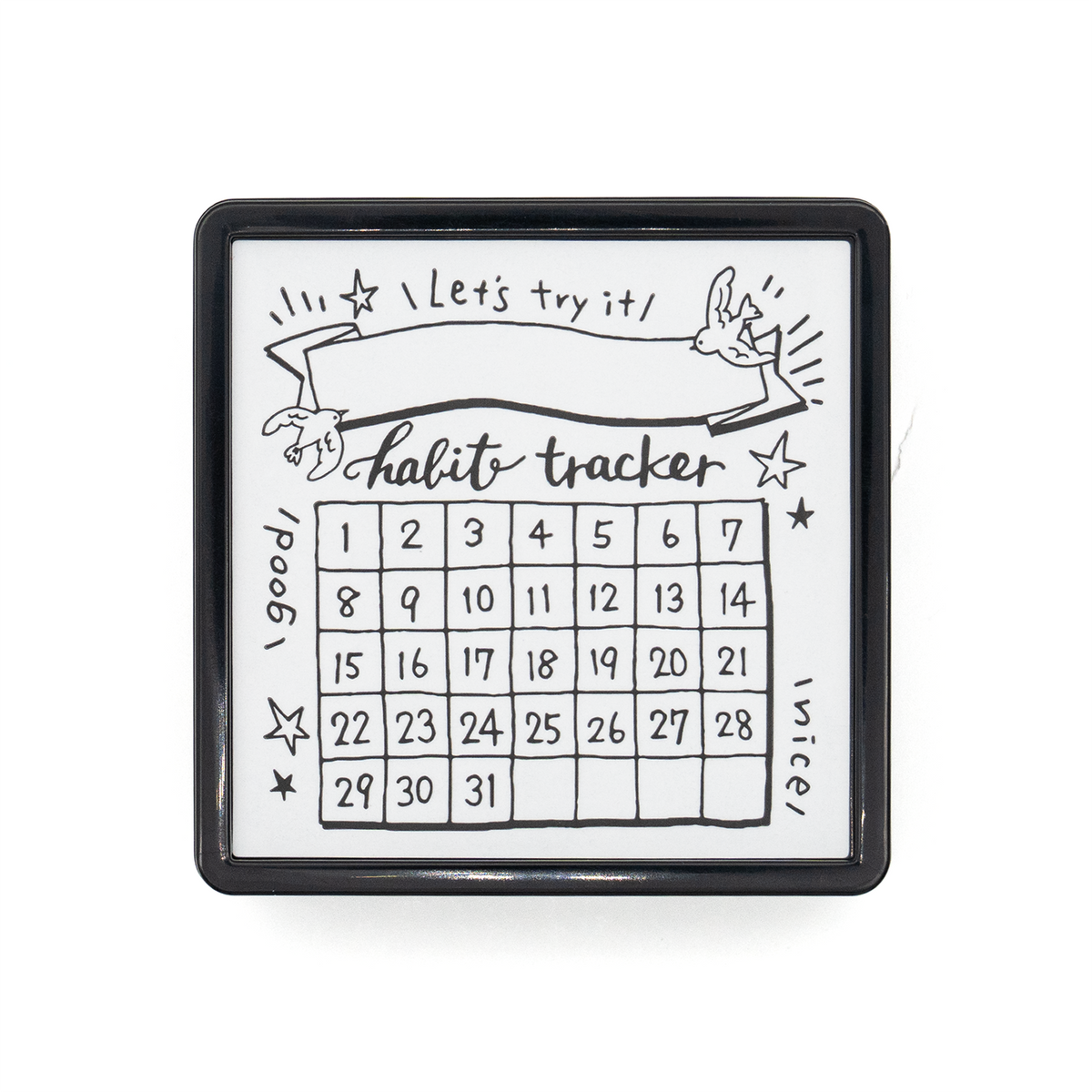 Midori Paintable Stamp - Habit Tracker