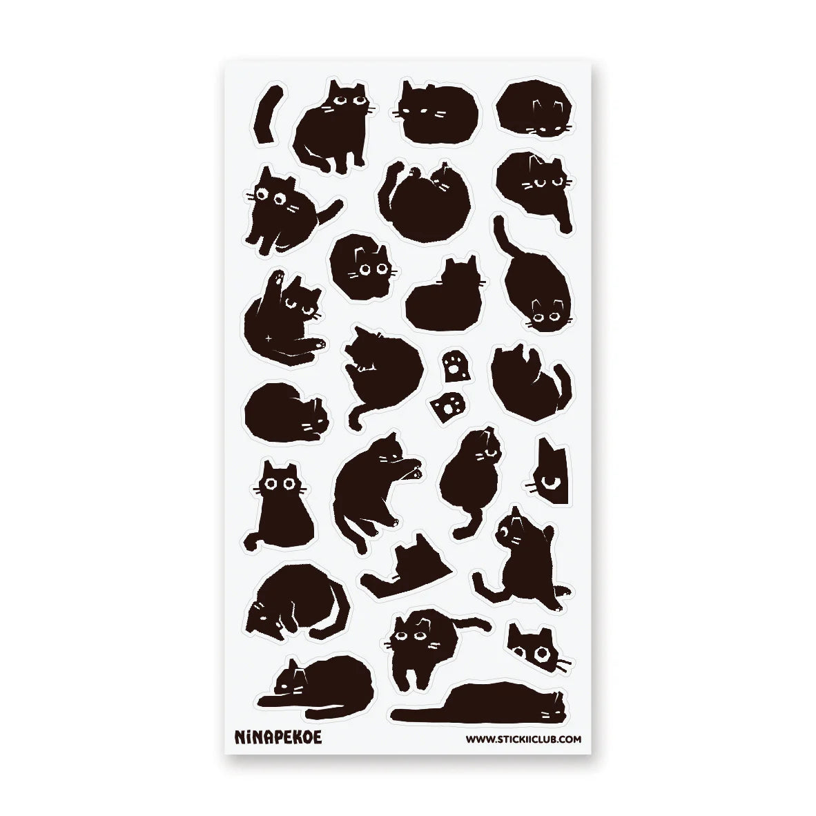 STICKII Sticker Sheet - Night Meows