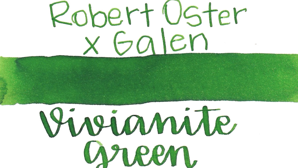 Robert Oster x Galen Leather Vivianite Green