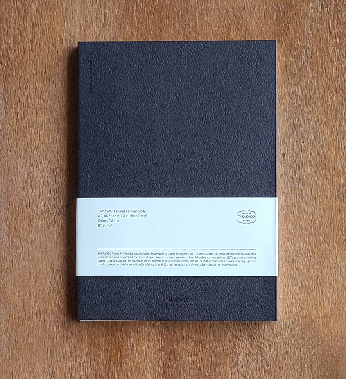 Dominant Industry - Takasago Notebook - Black A5 5mm Grid