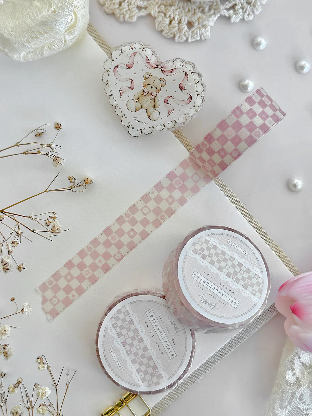 Leelajournals Washi Tape - Whimsy Checks