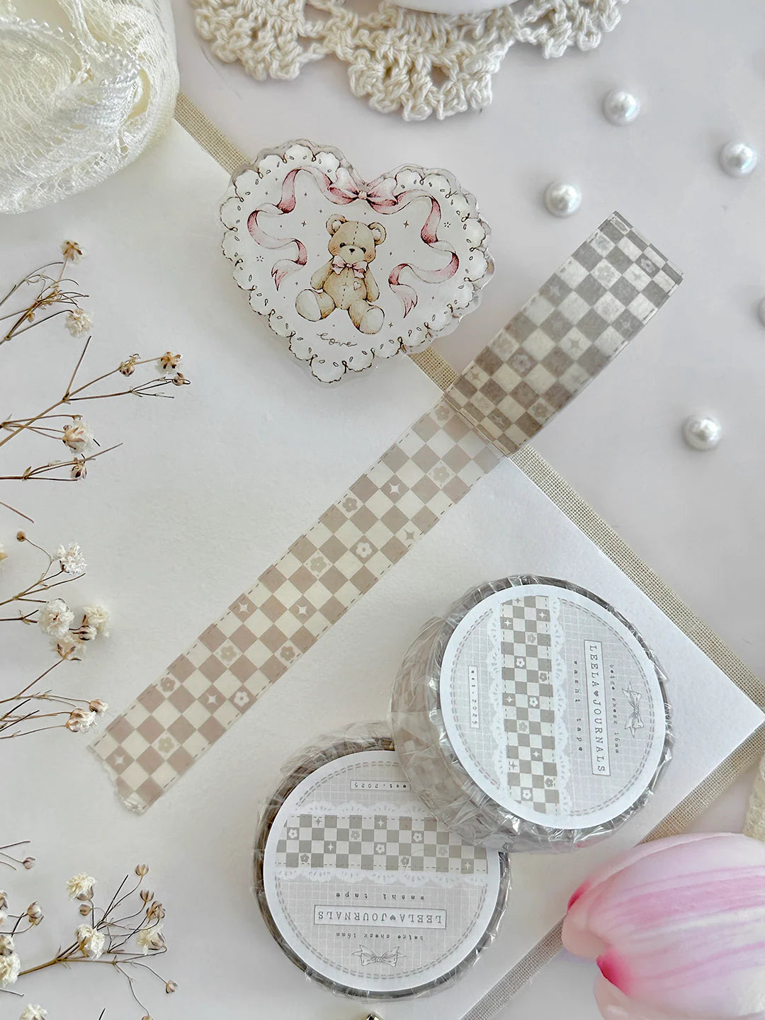 Leelajournals Washi Tape - Whimsy Checks
