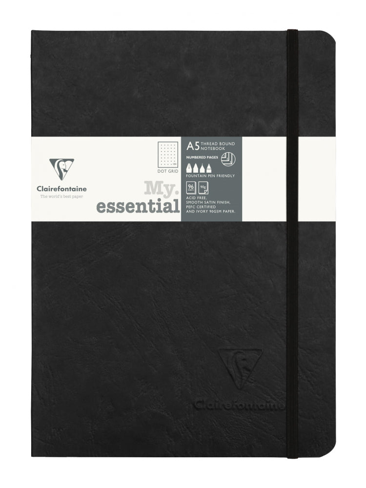 Clairefontaine My Essential A5 Notebook - Black
