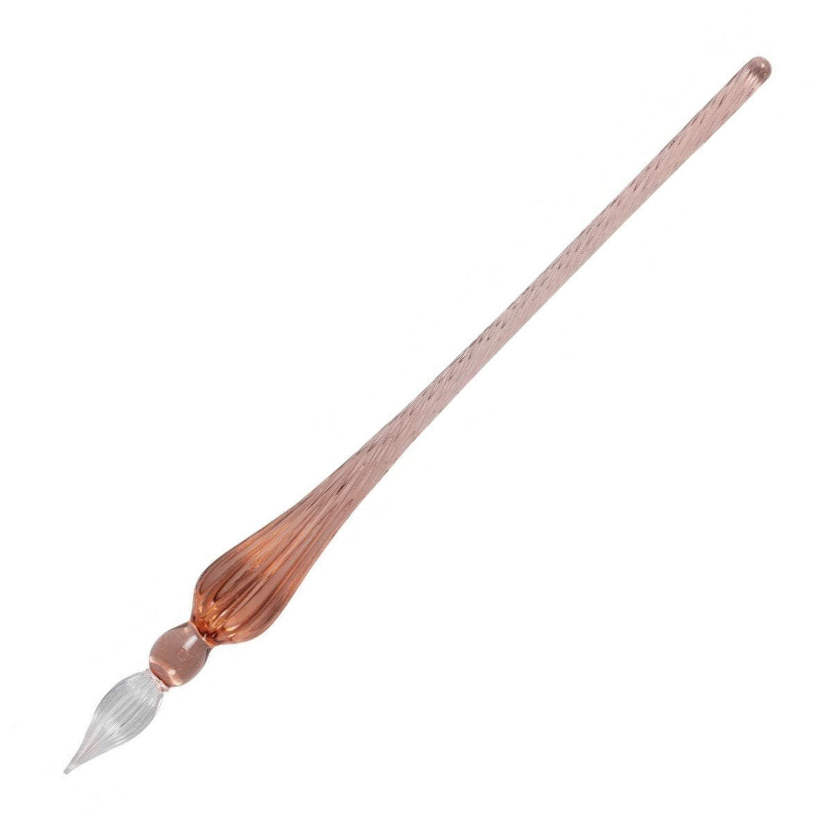 Jacques Herbin Glass Dip Pen - Coral/Rose 7 1/2"