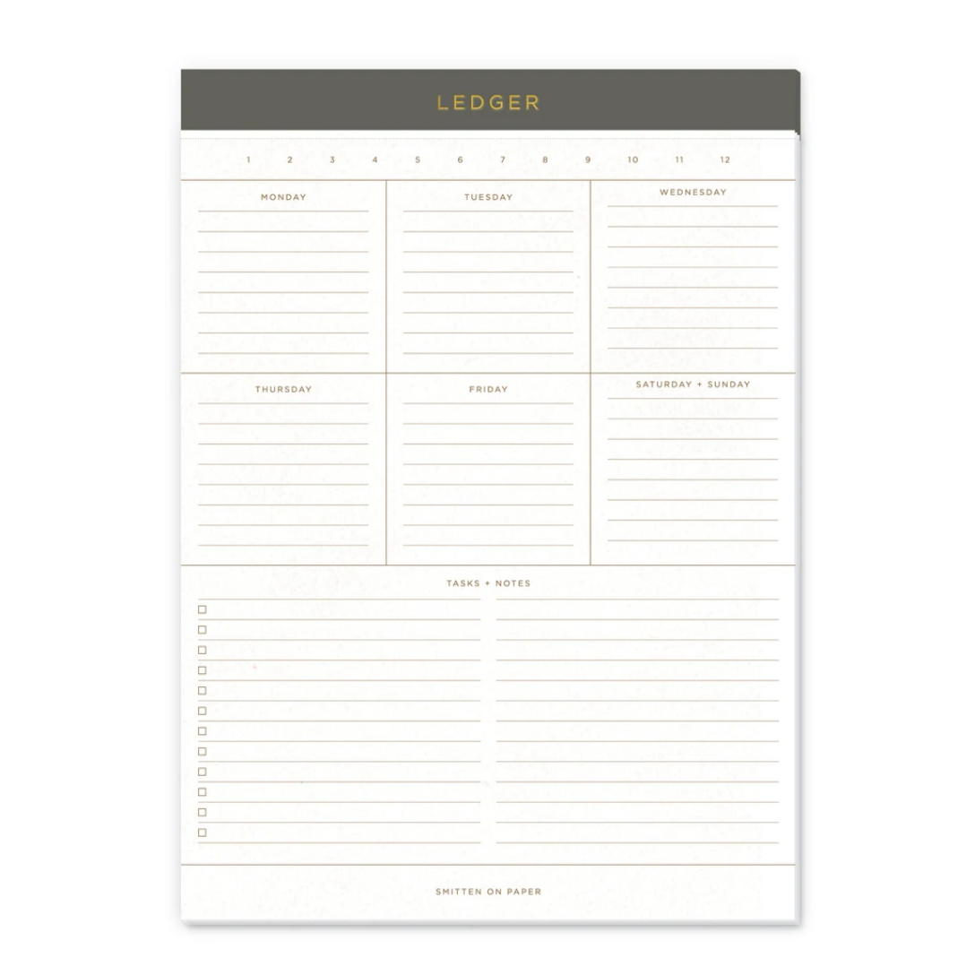 Smitten On Paper Ledger Legal Pad