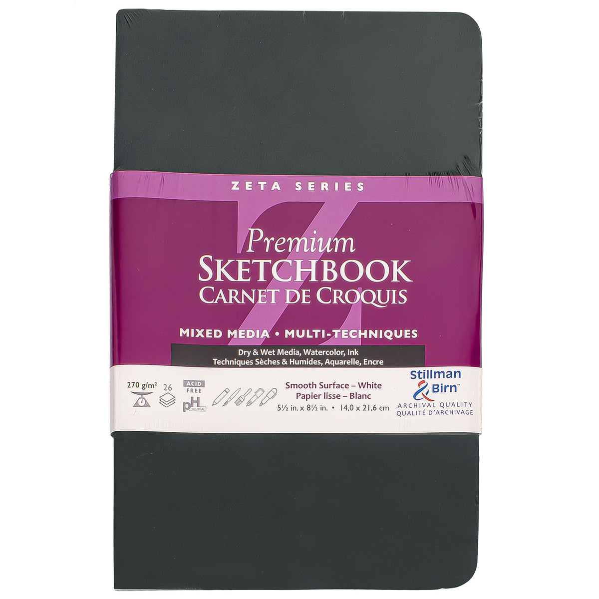 Stillman & Birn Zeta Sketchbook - 5.5x8.5 Softcover Portrait