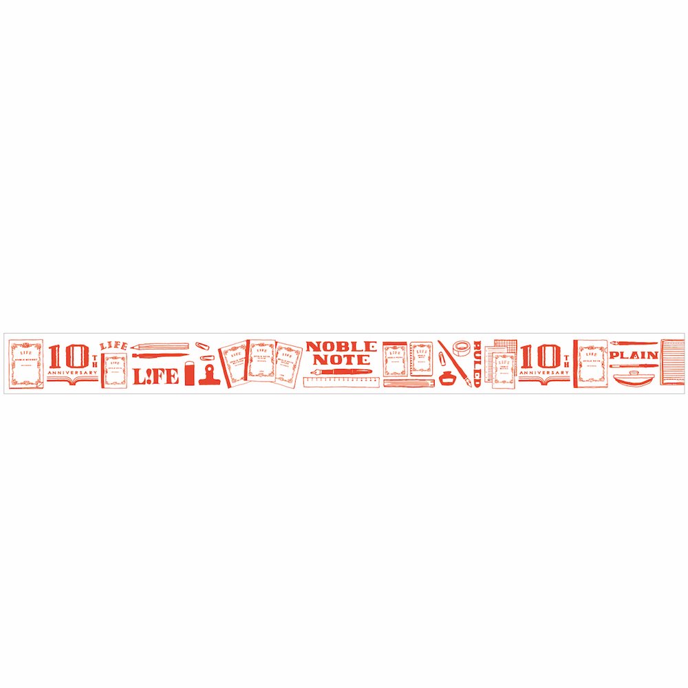 Life Noble Notes Anniversary Washi Tape - White