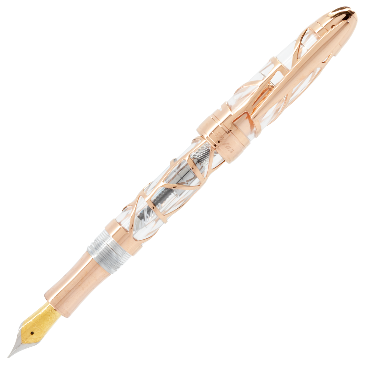 Laban Skeleton Rose Gold Fountain Pen
